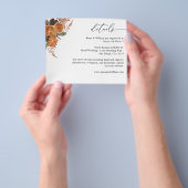 Budget Sinaasappels Rustieke vakantie Details Flyer (Hand)