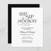 Budget Sip Sip Hooray Engagement Party (Voorkant / Achterkant)