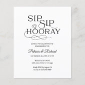 Budget Sip Sip Hooray Engagement Party (Voorkant)