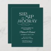 Budget Sip Sip Hooray Engagement Party (Voorkant / Achterkant)