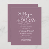 Budget Sip Sip Hooray Engagement Party (Voorkant / Achterkant)