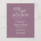 Budget Sip Sip Hooray Engagement Party (Voorkant)