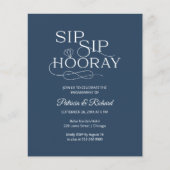 Budget Sip Sip Hooray Engagement Party (Voorkant)