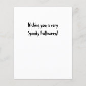 BUDGET  Skull Halloween Kaart (Achterkant)