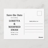 Budget Sla de datum op Floral Briefkaart (Achterkant)