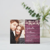 Budget Slingerlichten Burgundy Foto Huwelijksuitno (Staand voorkant)