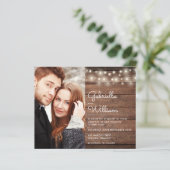 Budget Slingerlichten Rustieke Foto Huwelijksuitno (Staand voorkant)