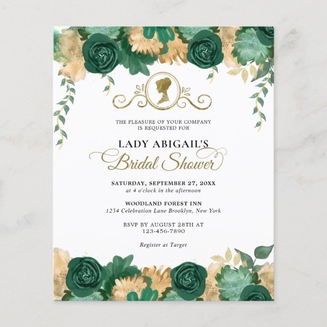 BUDGET Smaragd Bloemen Victoriaans Vrijgezellenfee (Voorkant)