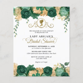 BUDGET Smaragd Bloemen Victoriaans Vrijgezellenfee