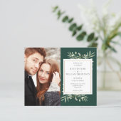 Budget Smaragdgroen gebladerte foto's Trouwdag (Staand voorkant)