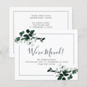 Budget Smaragdgroene Eucalyptus Nieuwe Adreskaart (Voorkant / Achterkant)