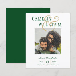 BUDGET Smaragdgroene Gouden FOTO Save the Date