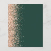 Budget Smaragdgroene Perzik Glitter Bruiloft Uitno (Achterkant)