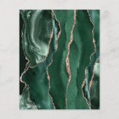 Budget Smaragdgroene Roze Gouden Agate Blozend Huw (Achterkant)