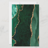 Budget Smeraldgroene Agaten Scriptie Trouw Uitnodi (Achterkant)