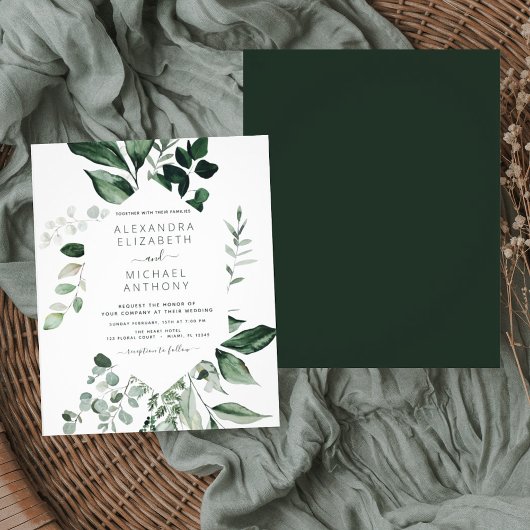 Budget Smergroene Eucalyptus Groene Huwelijk Flyer
