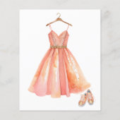 Budget Sneaker Feest Sweet 16 Perzik & Gouden Glit (Achterkant)