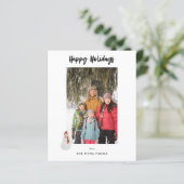 Budget Sneeuwman Prettig Vieren Foto Verticaal (Staand voorkant)