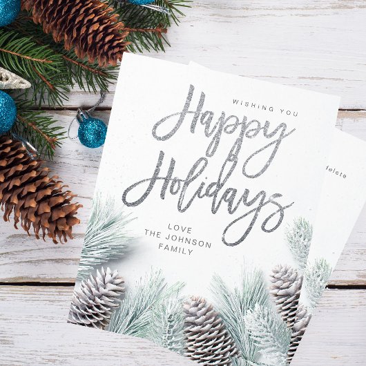 Budget Sneeuwpin & Leaf Prettige feestdagen