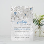 Budget Sneeuwvlok Is Op Weg Jongens Baby Shower (Staand voorkant)