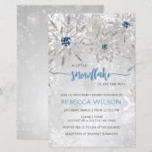 Budget Sneeuwvlok Is Op Weg Jongens Baby Shower (Voorkant / Achterkant)