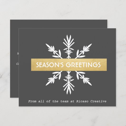 BUDGET Snow Corporate Kerstfeestdag (Sneeuwvakanti (Voorkant / Achterkant)