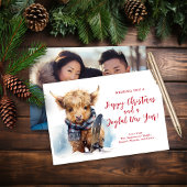 Budget Snowboarden Highland Koe Fotokaart