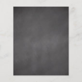 Budget Snowflake Chalkboard Roze Baby shower (Achterkant)