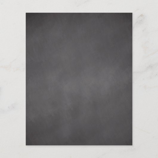 Budget Snowflake Chalkboard Roze Baby shower (Achterkant)