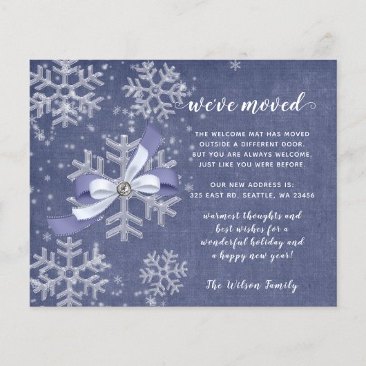 Budget Snowflake Flurries We hebben vakantievakant (Voorkant)