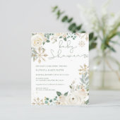 Budget Snowflake Genderneutraal Baby shower (Staand voorkant)