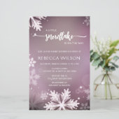 Budget Snowflake is op de weg meisje Baby shower (Staand voorkant)