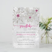 Budget Snowflake is op de weg meisje Baby shower (Staand voorkant)