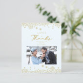 Budget Snowflakes First Merry Christmas Fake Gold (Staand voorkant)