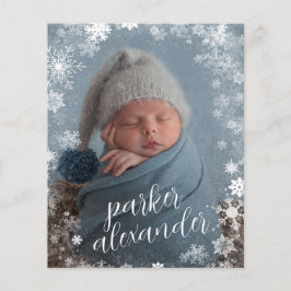 Budget Snowflakes Fotoaankondiging