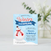 Budget Snowman Boy Winter ONEderland 1st Birthday (Staand voorkant)