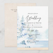 BUDGET Snowy Mountains Winter Lake Treines (Voorkant / Achterkant)