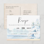 BUDGET Snowy Mountains Winter Lake Treines Briefkaart (Voorkant / Achterkant)