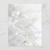 Budget Snowy Pines kerstavond feestdag uitnodiging Flyer (Achterkant)