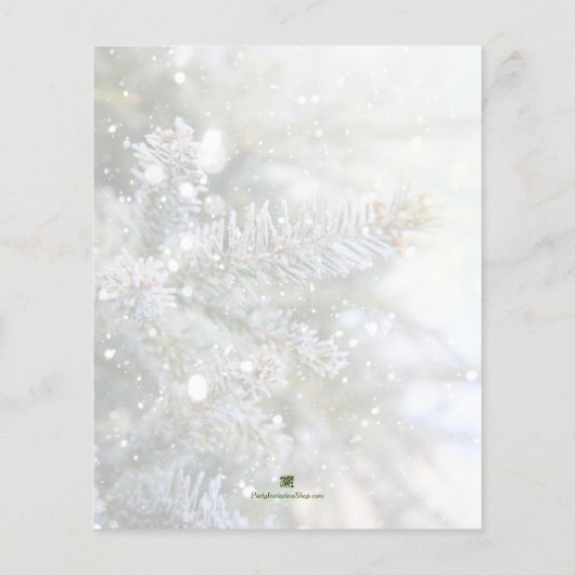 Budget Snowy Pines Kerstfeestdagen (Achterkant)