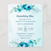 Budget Something Blue Bridal Shower Uitnodiging Flyer (Voorkant)