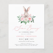 Budget Sommige Bunny Blush Roze Bloemen Eerste Ver (Voorkant)