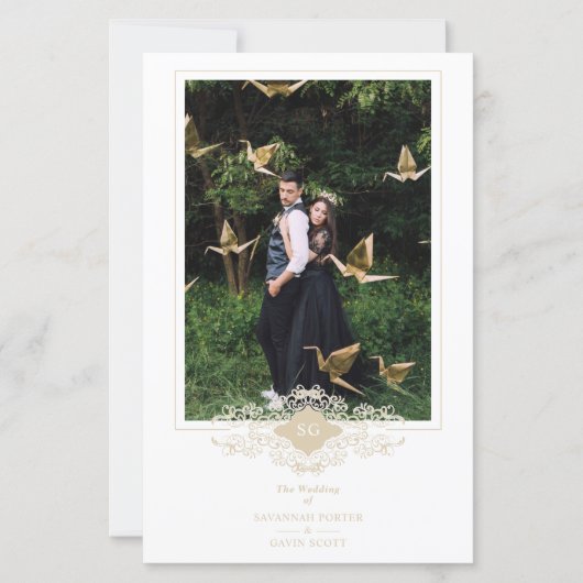 Budget Sophisticated Flourish Chic Golden Initiale (Voorkant)