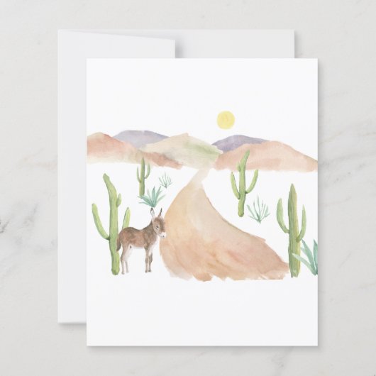 Budget South West Desert Adventure Baby shower (Achterkant)