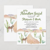 Budget South West Desert Adventure Baby shower (Voorkant / Achterkant)