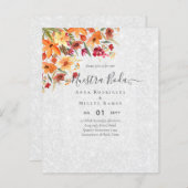 BUDGET Spaans BODA Herfstbloemen Oranje Burgundy (Voorkant / Achterkant)