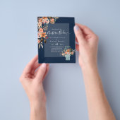 BUDGET Spaans BODA Herfstbloemen Oranje Flyer (Hand)