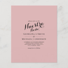 BUDGET Spaans Huwelijk Tweetalige Boda Trouw Flyer