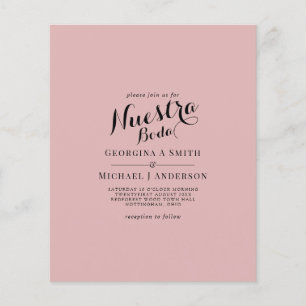 BUDGET Spaans Huwelijk Tweetalige Boda Trouw Flyer