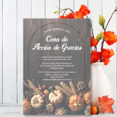 Budget Spaans Pompoenen Bruin Thanksgiving Diner Kaart